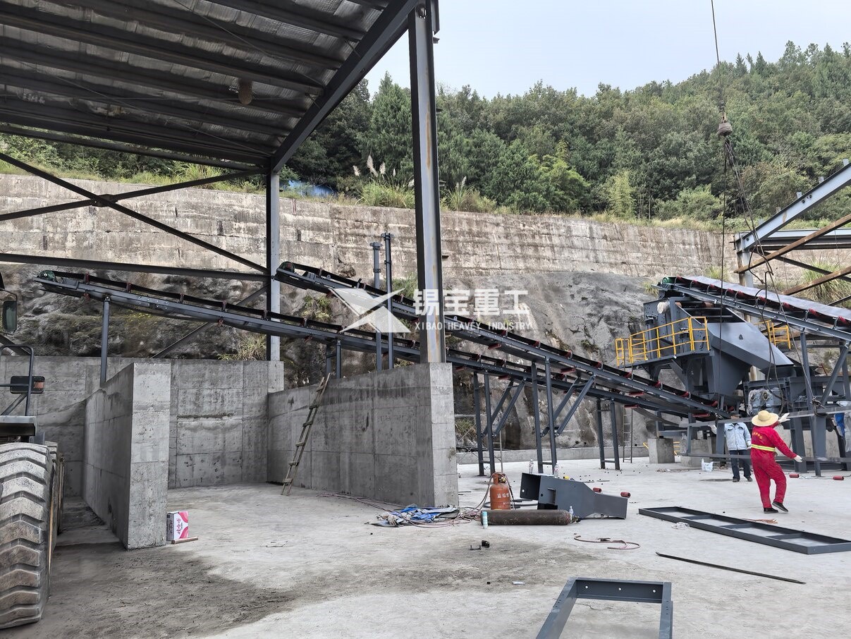 四川省巴中市沥青再生料破碎筛分设备现场6